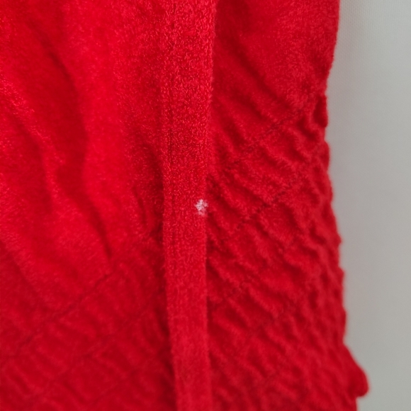 Vintage 70s Luxe Fashions Women's Red Tube Top Size Large Hippie Chic - Picture 7 of 8